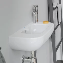 Duravit D-Code 500mm 1TH Wall Hung Handrinse Basin 13 Duravit D-Code 500mm 1TH Wall Hung Handrinse Basin -Victorian Plumbing shop 0706500008 d4