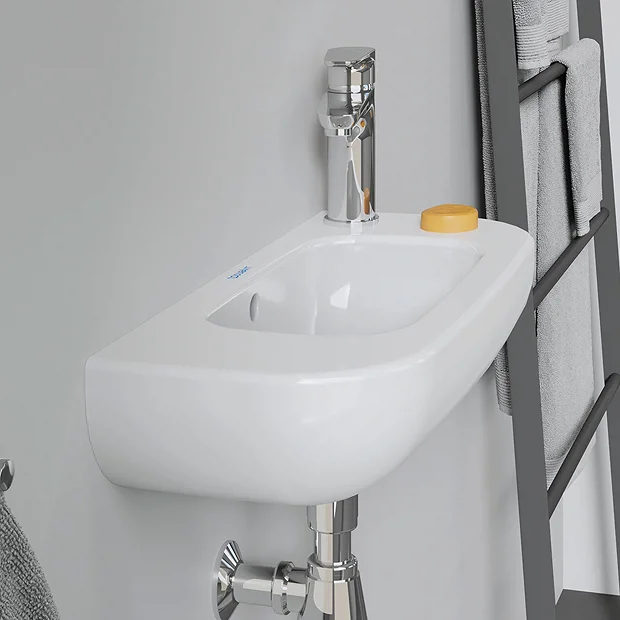 Duravit D-Code 500mm 1TH Wall Hung Handrinse Basin 8 Duravit D-Code 500mm 1TH Wall Hung Handrinse Basin - Image 6