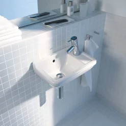 Duravit Starck 3 WonderGliss 400mm 1TH Wall Hung Handrinse Basin 7 Duravit Starck 3 WonderGliss 400mm 1TH Wall Hung Handrinse Basin -Victorian Plumbing shop 0751400000 d1 1