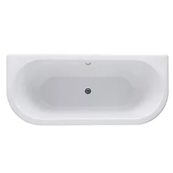 Nuie 1700 Double Ended Back To Wall Roll Top Bath Inc. Chrome Legs 9 Nuie 1700 Double Ended Back To Wall Roll Top Bath Inc. Chrome Legs -Victorian Plumbing shop 1700doubleendedbacktowallfreestandingbathwithchromelegsetdetail2