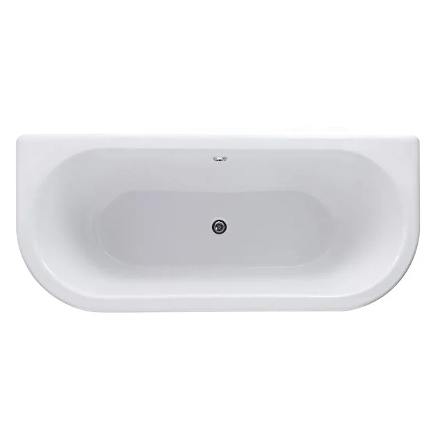Nuie 1700 Double Ended Back To Wall Roll Top Bath Inc. Chrome Legs 5 Nuie 1700 Double Ended Back To Wall Roll Top Bath Inc. Chrome Legs - Image 3