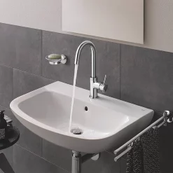 Grohe Bau Ceramic 600mm 1TH Wall Hung Basin -Victorian Plumbing shop 39421000 d1
