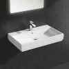 Grohe Cube Ceramic 800mm 1TH Wall Hung Basin -Victorian Plumbing shop 3946900h d1