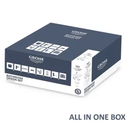 Grohe Bau Ceramic 550mm Complete Basin Package (Tap + Waste Included)