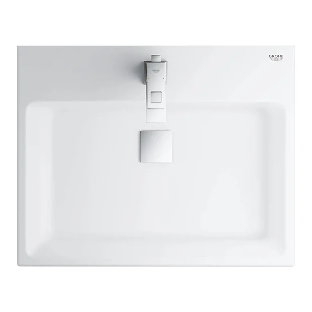 Grohe Cube Ceramic 600mm 1TH Wall Hung Basin 5 Grohe Cube Ceramic 600mm 1TH Wall Hung Basin - Image 3
