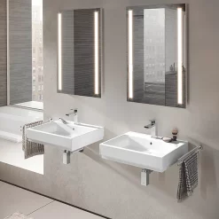 Grohe Cube Ceramic 600mm 1TH Wall Hung Basin 9 Grohe Cube Ceramic 600mm 1TH Wall Hung Basin -Victorian Plumbing shop 3947300h d2