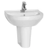 VitrA - S50 Round Washbasin & Half Pedestal - 1 Tap Hole - 4 Size Options 2 VitrA - S50 Round Washbasin & Half Pedestal - 1 Tap Hole - 4 Size Options -Victorian Plumbing shop 53131th5315 l