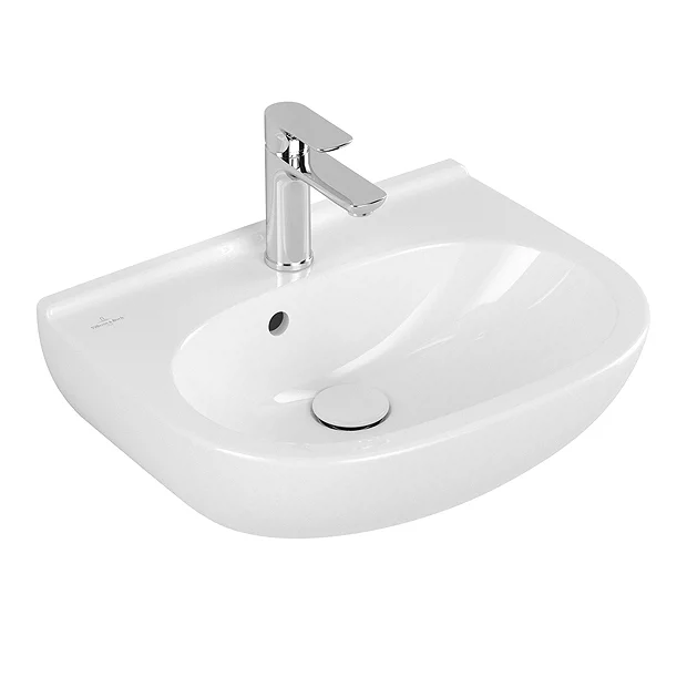 Villeroy & Boch Villeroy And Boch O.novo 500 X 400mm 1TH Handwash Basin 3 Villeroy & Boch Villeroy And Boch O.novo 500 X 400mm 1TH Handwash Basin