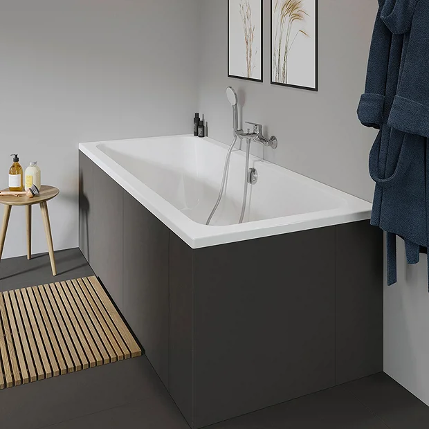 Duravit D-Code 1800 X 800mm Double Ended Bath + Support Feet 7 Duravit D-Code 1800 X 800mm Double Ended Bath + Support Feet - Image 5