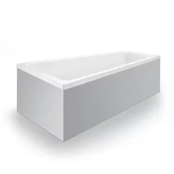 Duravit No.1 Trapezoidal Bath + Support Feet (Right Hand)