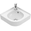 Villeroy & Boch Villeroy And Boch O.novo 400 X 320mm 1TH Corner Handwash Basin -Victorian Plumbing shop 73103201 d2