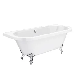 Victorian Plumbing Admiral 1685 Back To Wall Roll Top Bath + Chrome Leg Set 11 Victorian Plumbing Admiral 1685 Back To Wall Roll Top Bath + Chrome Leg Set -Victorian Plumbing shop admiral1685backtowallrolltopbathwithchromelegsetnewdetail1