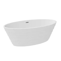 Victorian Plumbing Alcamo 1600 X 805 Curved Ripple Design Bath With Chrome Waste -Victorian Plumbing shop afb614c d3