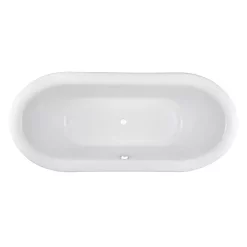 Nuie Alice 1750 Double Ended Roll Top Slipper Bath With Skirt