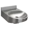 Franke ANMX020 Stainless Steel Round Disabled Washbasin With Upstand -Victorian Plumbing shop anmx020 l