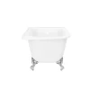 Victorian Plumbing Appleby 1550 Roll Top Shower Bath + Chrome Leg Set -Victorian Plumbing shop ap1550b n d3