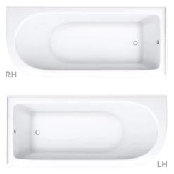 Victorian Plumbing Appleby 1700 Roll Top Shower Bath + Brushed Brass Leg Set -Victorian Plumbing shop aprh17bb d2