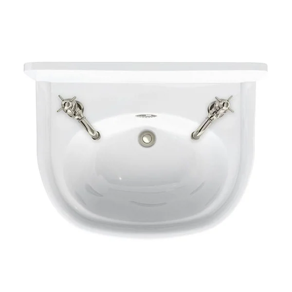 Arcade Bathroom Arcade 500mm Cloakroom Basin Two Tap Hole With Overflow 4 Arcade Bathroom Arcade 500mm Cloakroom Basin Two Tap Hole With Overflow - Image 2
