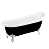 Victorian Plumbing Astoria Black 1710 Roll Top Slipper Bath W. Ball + Claw Leg Set 1 Victorian Plumbing Astoria Black 1710 Roll Top Slipper Bath W. Ball + Claw Leg Set -Victorian Plumbing shop astoriablack1710rolltopslipperbathnd1