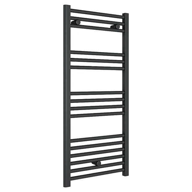 Victorian Plumbing Diamond Heated Towel Rail - W500 X H1000mm - Anthracite - Straight 4 Victorian Plumbing Diamond Heated Towel Rail - W500 X H1000mm - Anthracite - Straight - Image 2