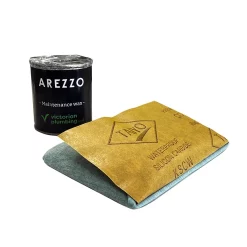 Arezzo Stone Black Terrazzo Effect Rectangular Counter Top Basin (495 X 350mm) -Victorian Plumbing shop az015bt d1