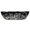Arezzo 455 X 325mm Curved Rectangular Counter Top Basin - Gloss Black Marble Effect -Victorian Plumbing shop az1004detail3
