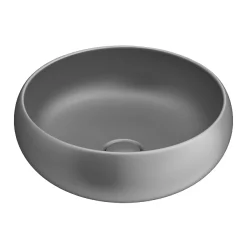Arezzo Round Counter Top Basin (360mm Diameter - Matt Grey) -Victorian Plumbing shop az113mg d1