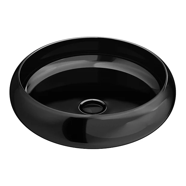 Arezzo Round Counter Top Basin (420mm Diameter - Gloss Black) 4 Arezzo Round Counter Top Basin (420mm Diameter - Gloss Black) - Image 2