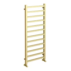 Arezzo Cube Brushed Brass 1200 X 500 Heated Towel Rail -Victorian Plumbing shop az125bbsq d2