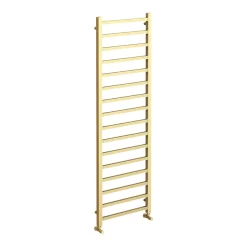 Arezzo Cube Brushed Brass 1600 X 500 Heated Towel Rail -Victorian Plumbing shop az165bbsq d2