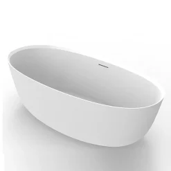 Arezzo 1700 X 800 Matt White Solid Stone Modern Double Ended Bath 13 Arezzo 1700 X 800 Matt White Solid Stone Modern Double Ended Bath -Victorian Plumbing shop az168slw n d4