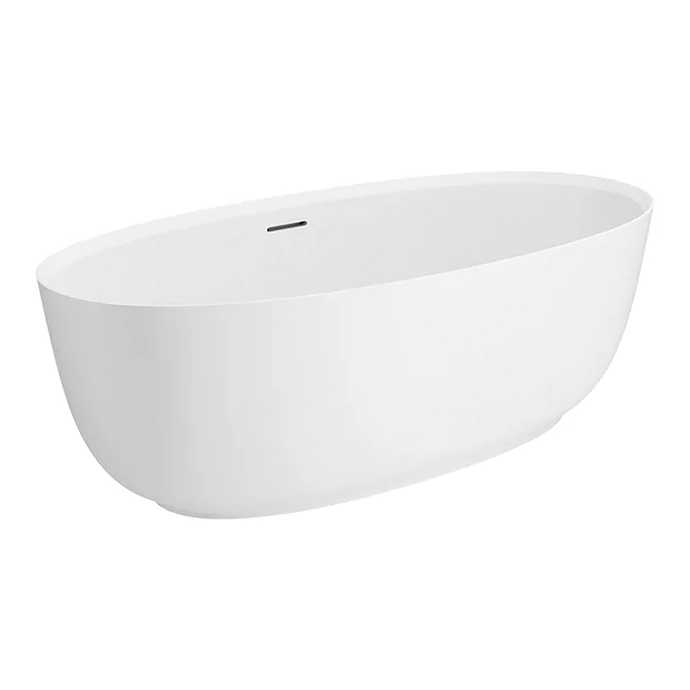 Arezzo 1700 X 800 Matt White Solid Stone Modern Double Ended Bath 7 Arezzo 1700 X 800 Matt White Solid Stone Modern Double Ended Bath - Image 5
