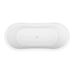Arezzo 1690 X 750 Matt White Solid Stone Traditional Roll Top Slipper Bath -Victorian Plumbing shop az175sband1