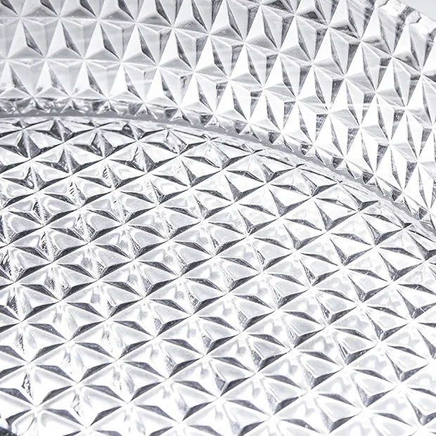 Arezzo Clear Diamond Cut Glass Round Countertop Basin - 360mm Diameter 3 Arezzo Clear Diamond Cut Glass Round Countertop Basin - 360mm Diameter