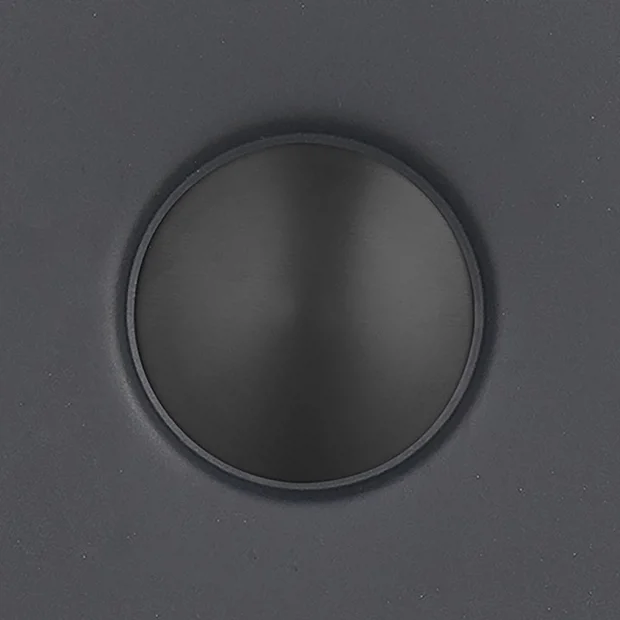 Arezzo Matt Black 360mm Round Stainless Steel Counter Top Basin + Waste 7 Arezzo Matt Black 360mm Round Stainless Steel Counter Top Basin + Waste - Image 5