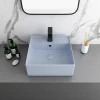 Arezzo 405mm Matt Blue Square Wall Mounted / Counter Top Basin 2 Arezzo 405mm Matt Blue Square Wall Mounted / Counter Top Basin -Victorian Plumbing shop az4bml n d3