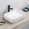Arezzo 500 X 370mm Curved Rectangular Counter Top Basin - Gloss White