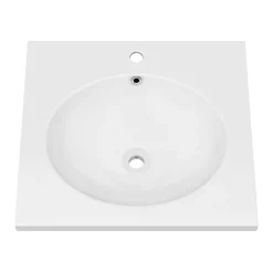 Arezzo 500 Wall Hung Basin With Matt Black Towel Rail Frame 10 Arezzo 500 Wall Hung Basin With Matt Black Towel Rail Frame -Victorian Plumbing shop az5blkfrm d1