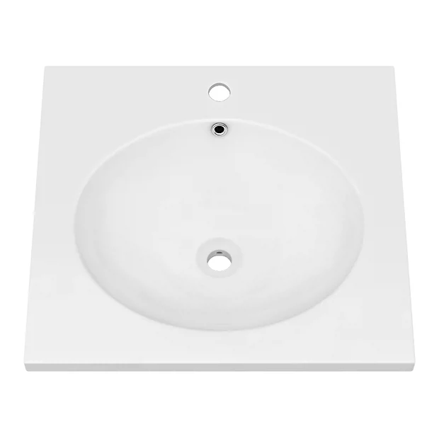 Arezzo 500 Wall Hung Basin With Matt Black Towel Rail Frame 5 Arezzo 500 Wall Hung Basin With Matt Black Towel Rail Frame - Image 3