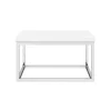 Arezzo 500 Gloss White Stone Resin Worktop With Chrome Wall Mounted Frame
