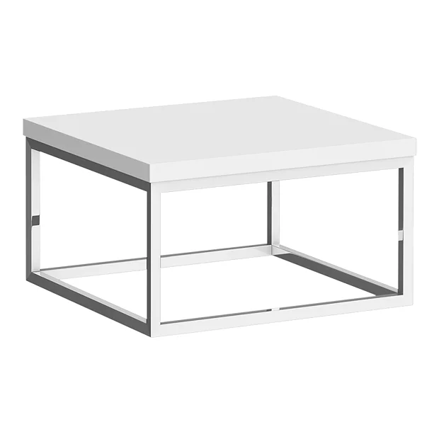 Arezzo 500 Gloss White Stone Resin Worktop With Chrome Wall Mounted Frame 4 Arezzo 500 Gloss White Stone Resin Worktop With Chrome Wall Mounted Frame - Image 2