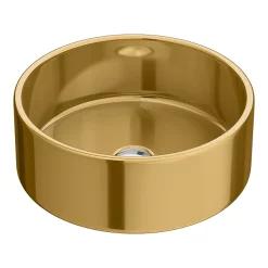 Arezzo Round 405mm Gold Ceramic Counter Top Basin