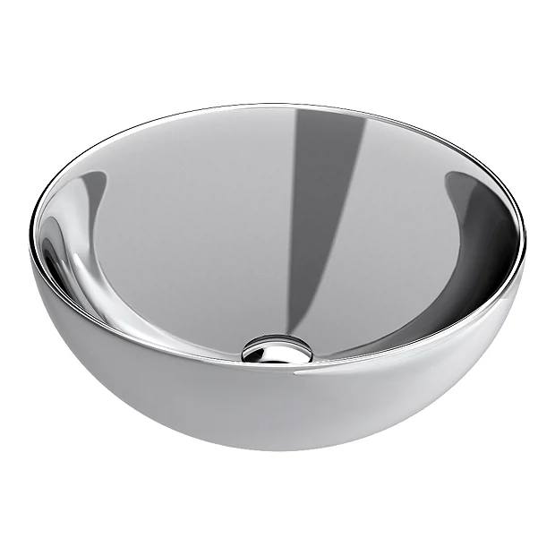 Arezzo Round 415mm Silver Ceramic Counter Top Basin 3 Arezzo Round 415mm Silver Ceramic Counter Top Basin