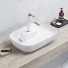 Arezzo 600 X 405mm Gloss White Curved Rectangular Countertop Basin With Tap Island 1 Arezzo 600 X 405mm Gloss White Curved Rectangular Countertop Basin With Tap Island -Victorian Plumbing shop az78104y l