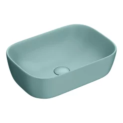 Arezzo 455 X 325mm Matt Green Curved Rectangular Counter Top Basin 7 Arezzo 455 X 325mm Matt Green Curved Rectangular Counter Top Basin -Victorian Plumbing shop az78105mlg nw d1