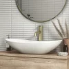 Arezzo Oval Counter Top Basin (620mm Wide - Matt White) -Victorian Plumbing shop az7811amw d3