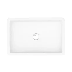 Arezzo 600 X 390mm Gloss White Rectangular Counter Top Basin