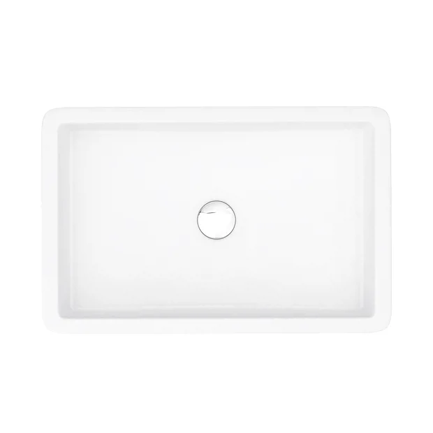 Arezzo 600 X 390mm Gloss White Rectangular Counter Top Basin 3 Arezzo 600 X 390mm Gloss White Rectangular Counter Top Basin