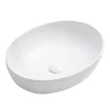 Arezzo Matt White Curved Oval Counter Top Basin 0TH (520 X 395mm) 1 Arezzo Matt White Curved Oval Counter Top Basin 0TH (520 X 395mm) -Victorian Plumbing shop az78166mw d1a