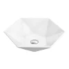 Arezzo 480 X 415mm Hexagon Shaped Modern Counter Top Basin -Victorian Plumbing shop az78172 n d1